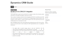 Desktop Screenshot of dynamicscrmguide.com