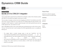 Tablet Screenshot of dynamicscrmguide.com